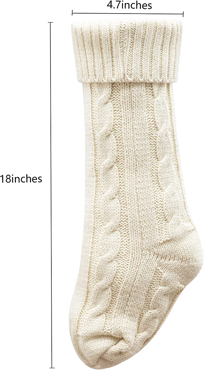 Knitted Stocking Decorations for Family Holiday
