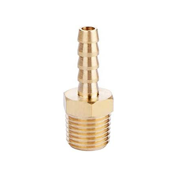 Solid Brass Hose Fitting, Adapter, 1/4