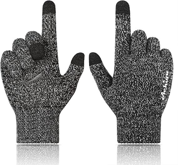 Winter Gloves for Men Women, Touch Screen Texting Warm Gloves
