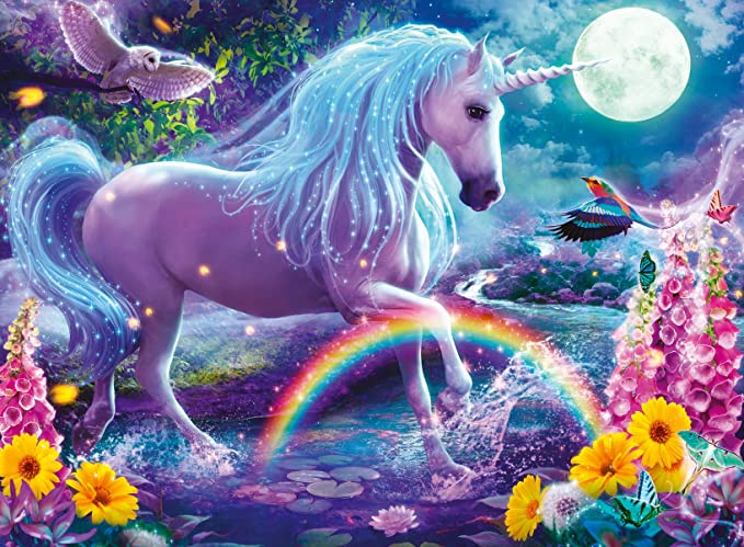 Glitter Unicorn 100 Piece Jigsaw Puzzle for Kids