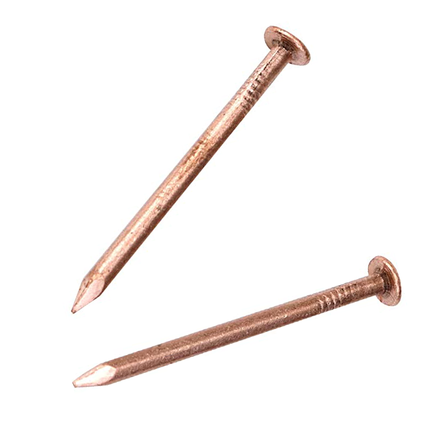 20 Pack 1.5 Inch Copper Nails Solid Copper Nail Spikes for Slating