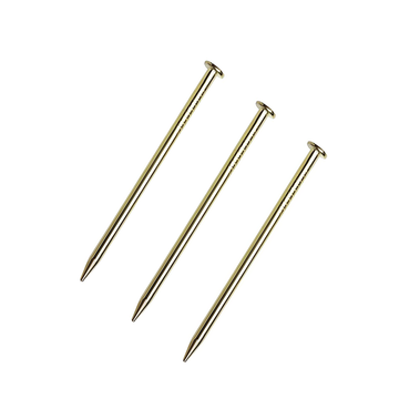 lat Head Nails Hardware (30mm), Brass Plated Gold Nails for Hanging